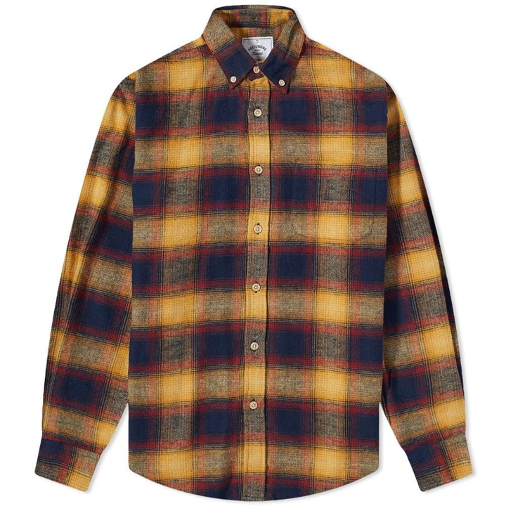 Photo: Portuguese Flannel Hill Button Down Ombre Check Shirt