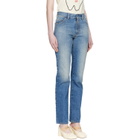 MM6 Maison Margiela Blue Slim 5-Pocket Jeans