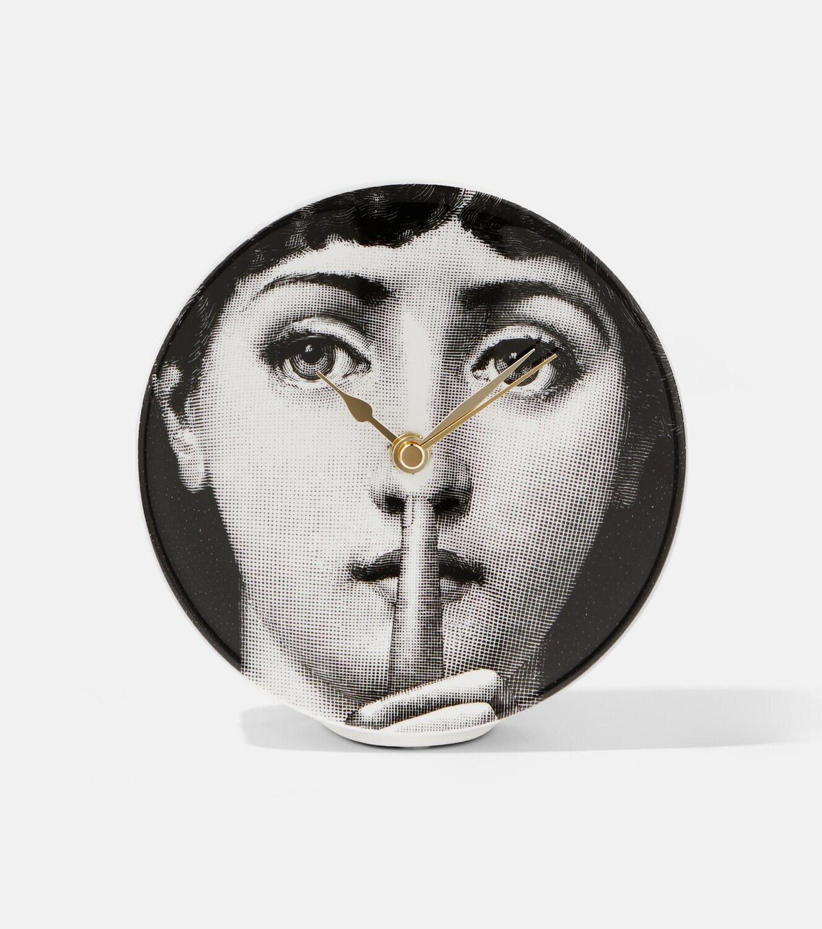 Fornasetti Silenzio ceramic table clock