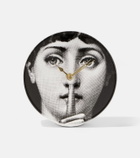 Fornasetti Silenzio ceramic table clock