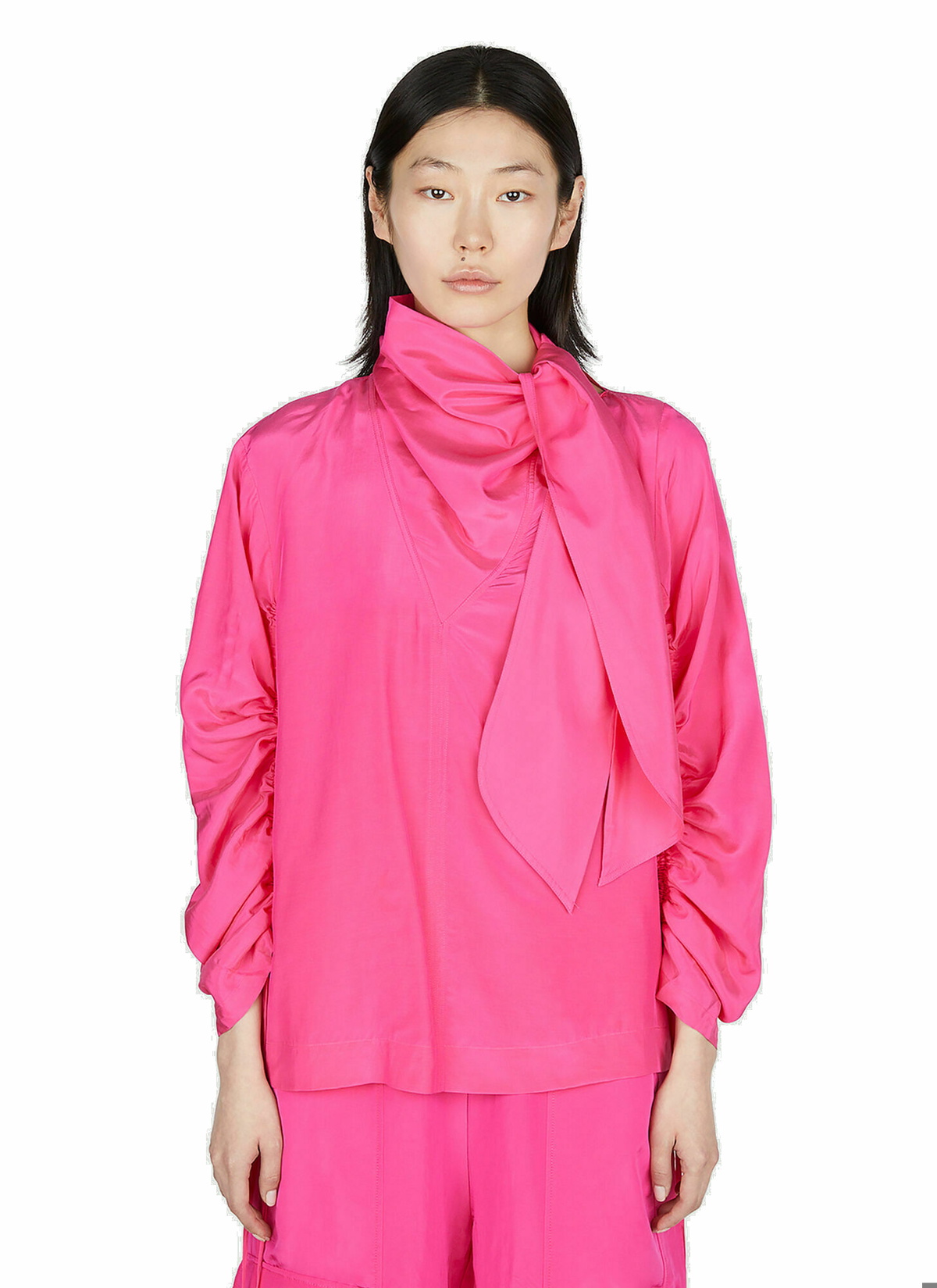 Rodebjer - Mona Drapy Blouse in Pink Rodebjer