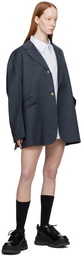 lesugiatelier Navy Oversized Blazer