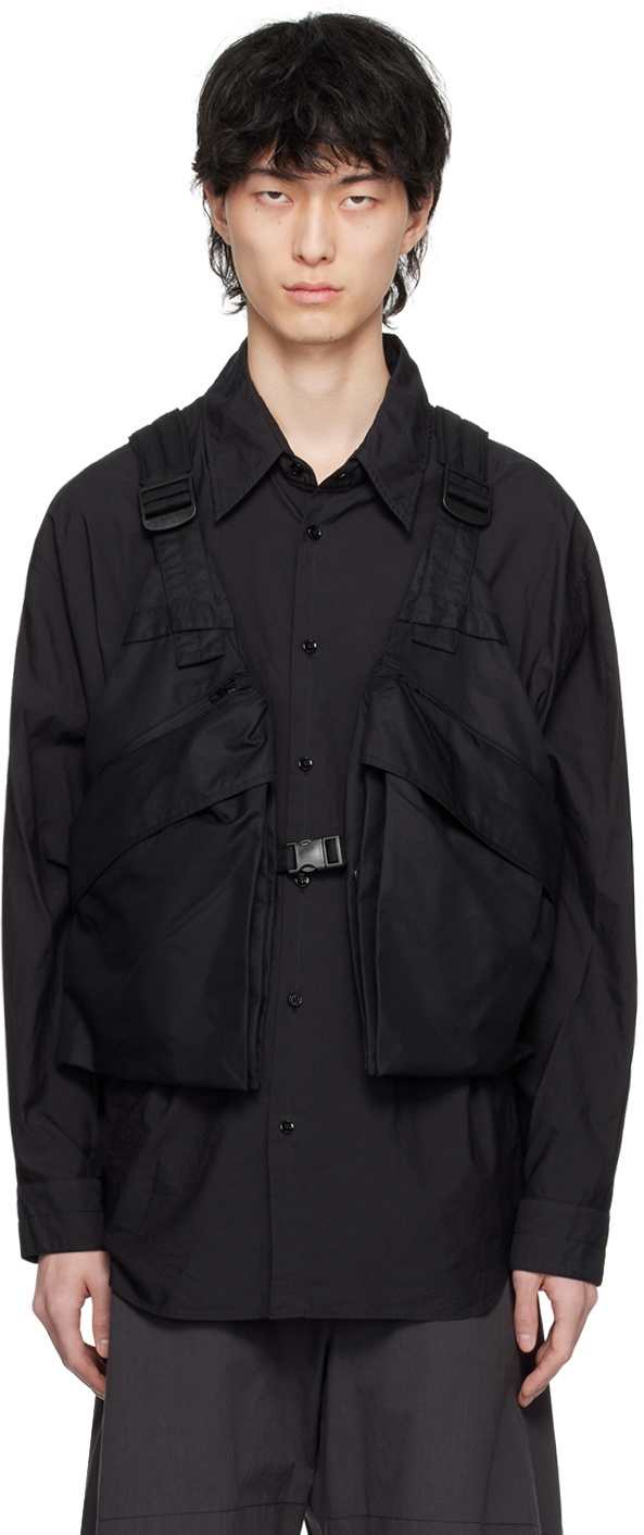 LEMAIRE Black Multi-Pocket Vest Lemaire