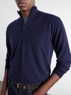 Canali - Cashmere Half-Zip Sweater - Blue