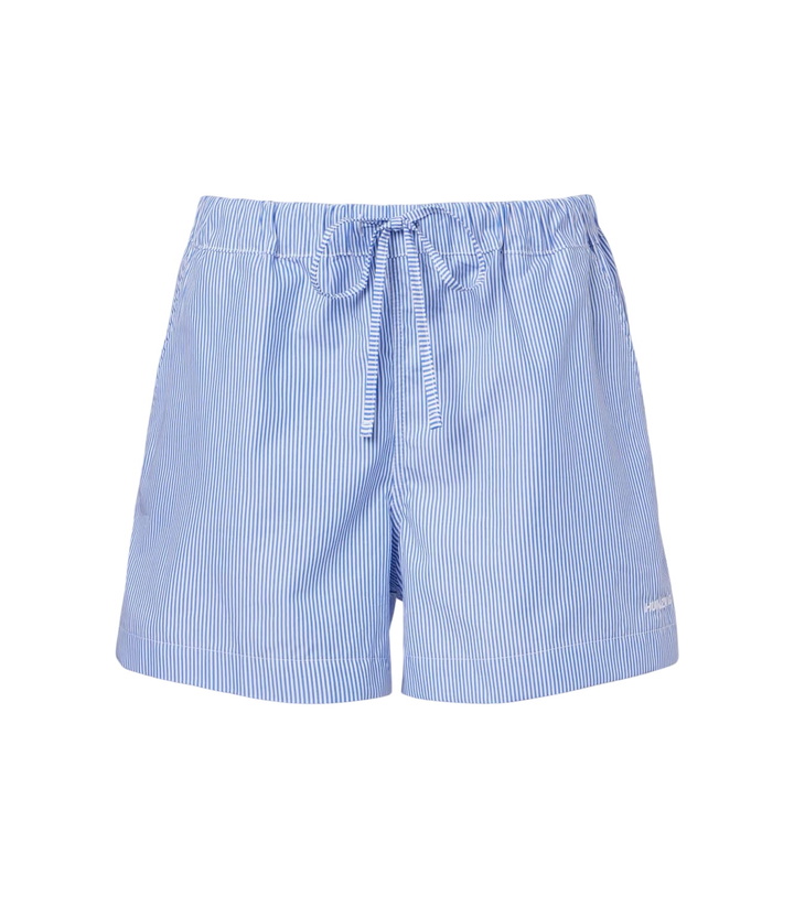 Photo: Hunza G Striped cotton poplin shorts