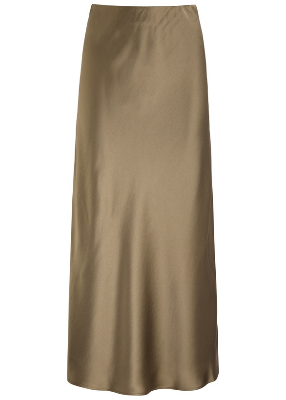 Photo: BY Malene Birger Boshan Satin Midi Skirt Light Brown