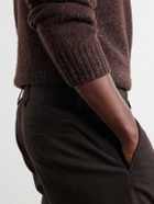 NN07 - Aden Straight-Leg Grain de Poudre Trousers - Brown
