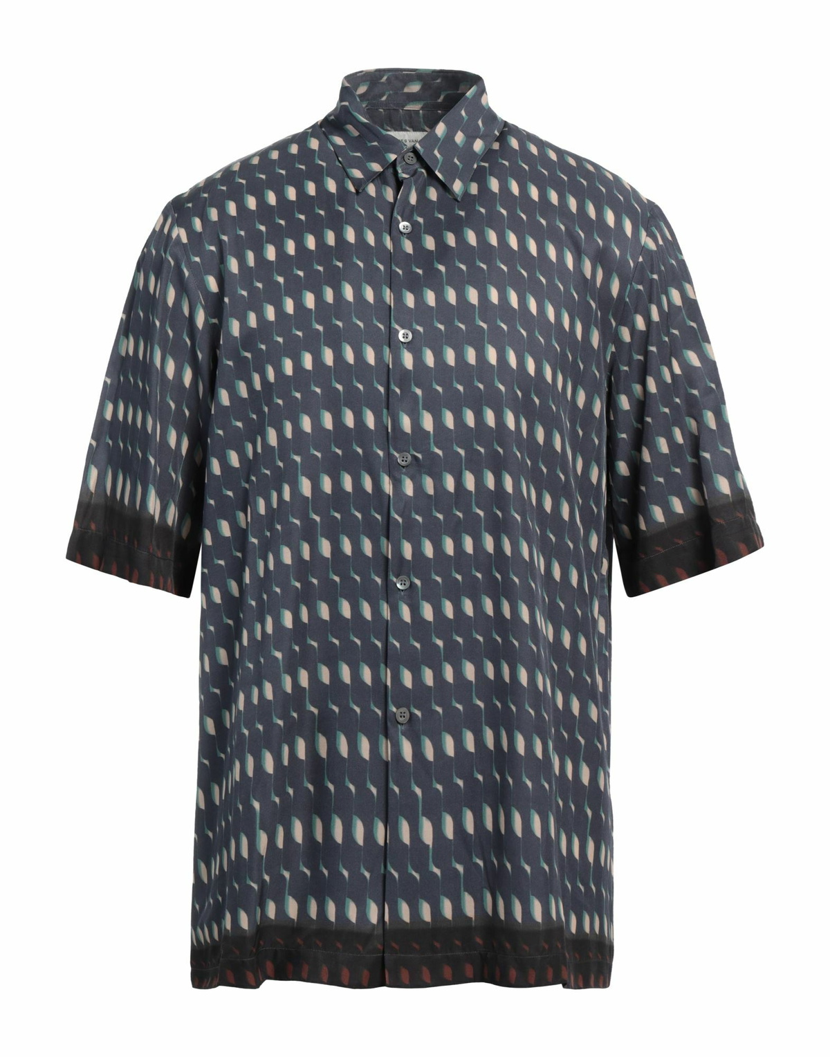 Dries Van Noten Mens Shirt in Navy