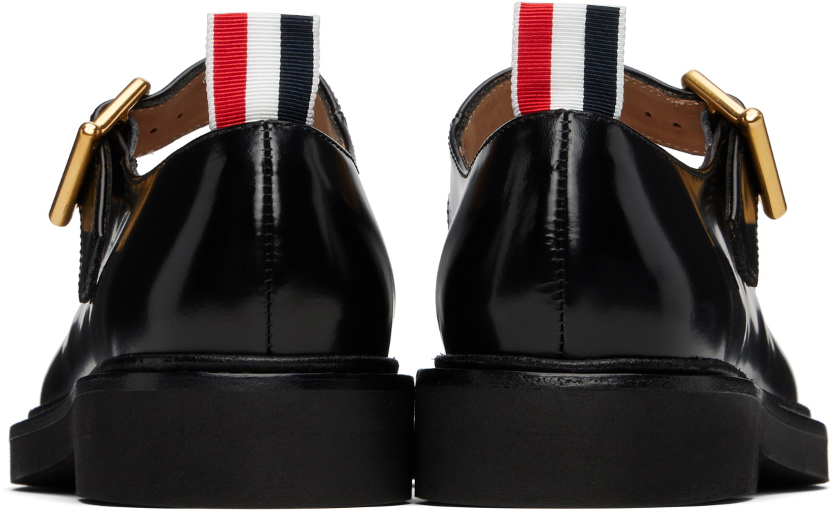 Thom Browne Black Soft Spazzolato Stud Thom John Loafers