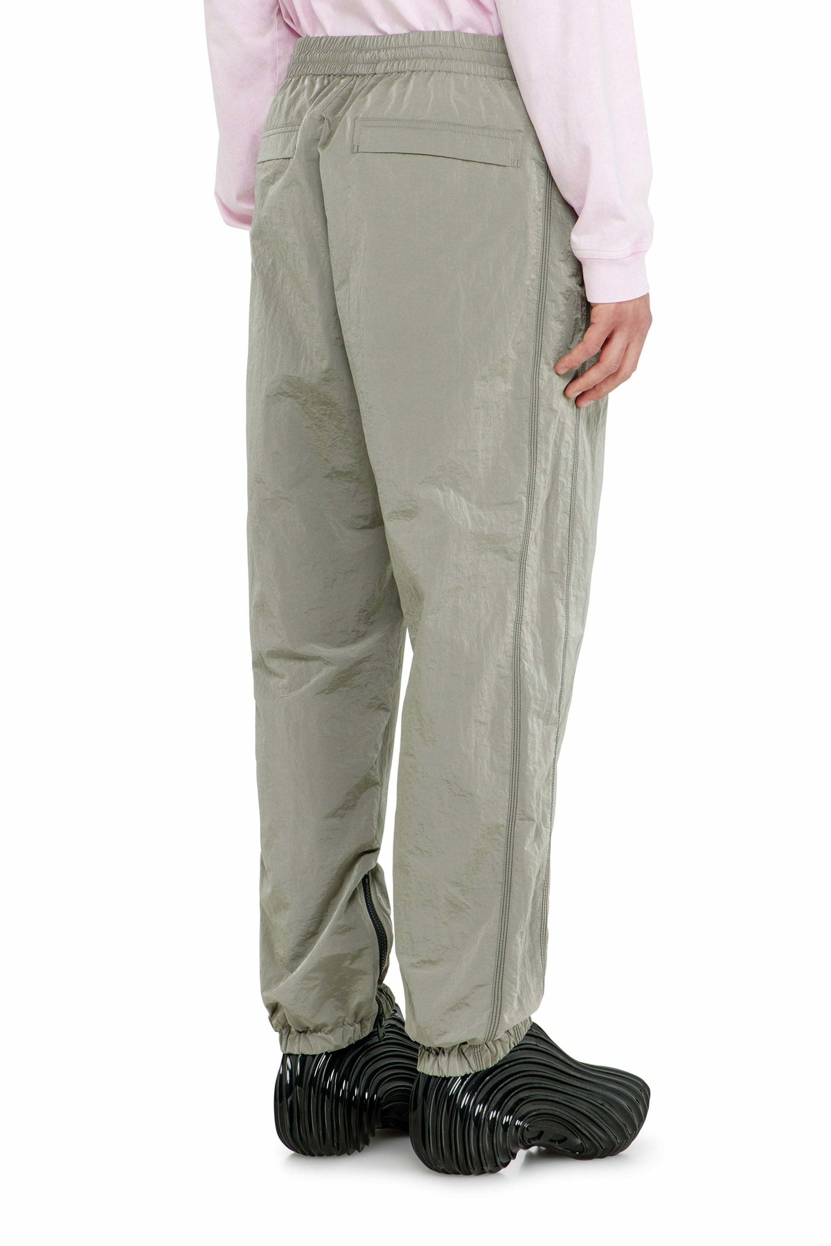 Diesel Nylon pants with crinkle effect - Pants Mens in Grey