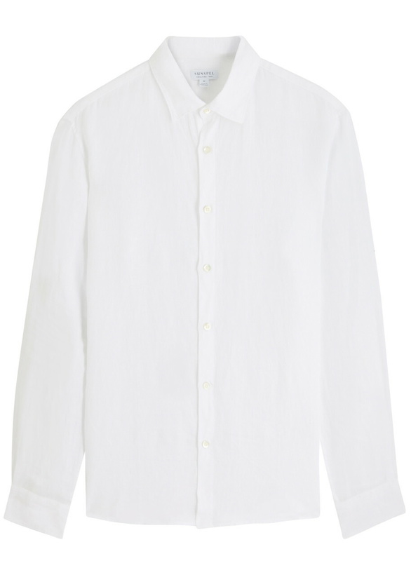 Photo: Sunspel Linen Shirt White