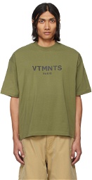 VTMNTS Green Printed T-Shirt