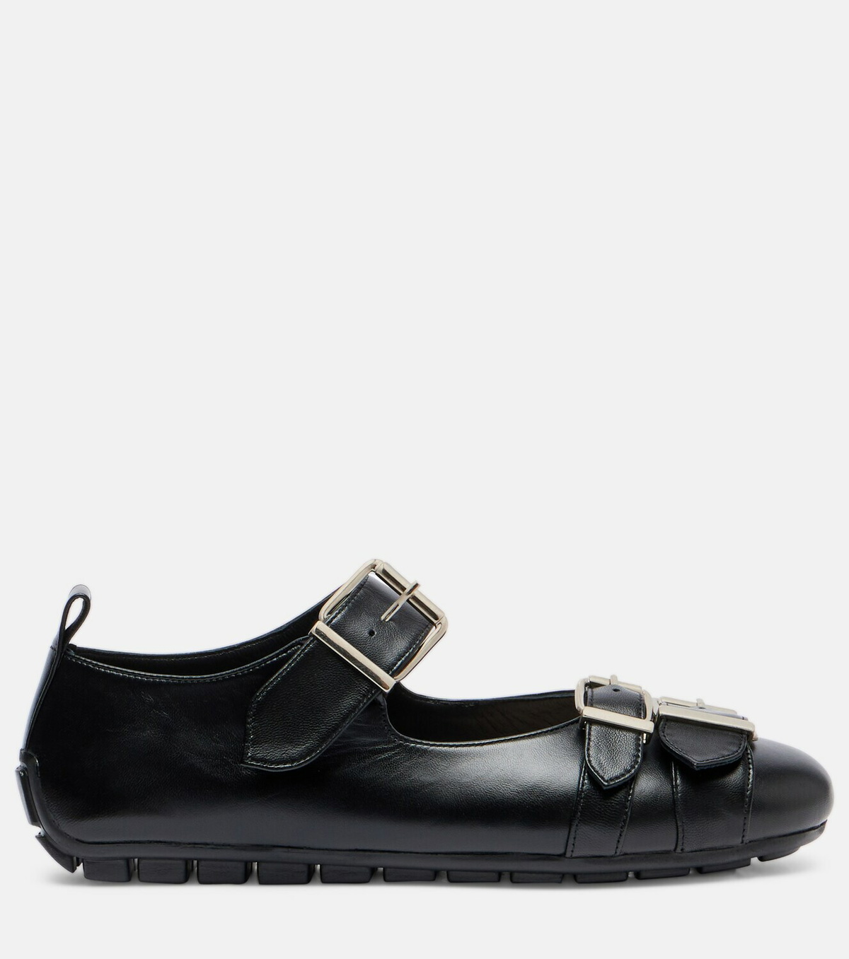 Simone Rocha Buckle Ballerina leather ballet flats