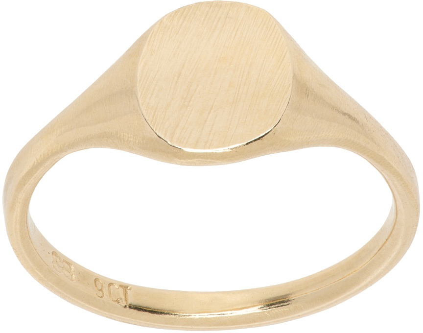 Seb Brown Gold Plain Neapolitan Ring