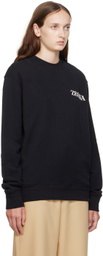ZEGNA Black Crewneck Sweatshirt