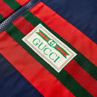 Gucci Men's GRG Stripe & Nautical Logo Zip Windbreaker in Navy