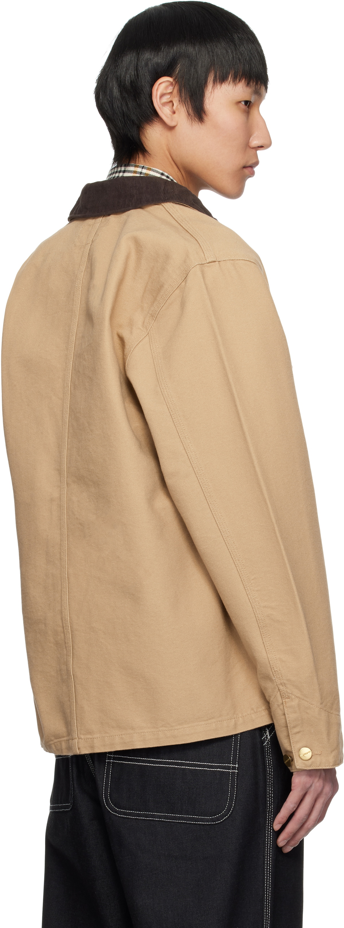 Carhartt Work In Progress Beige Spring Michigan Chore Jacket