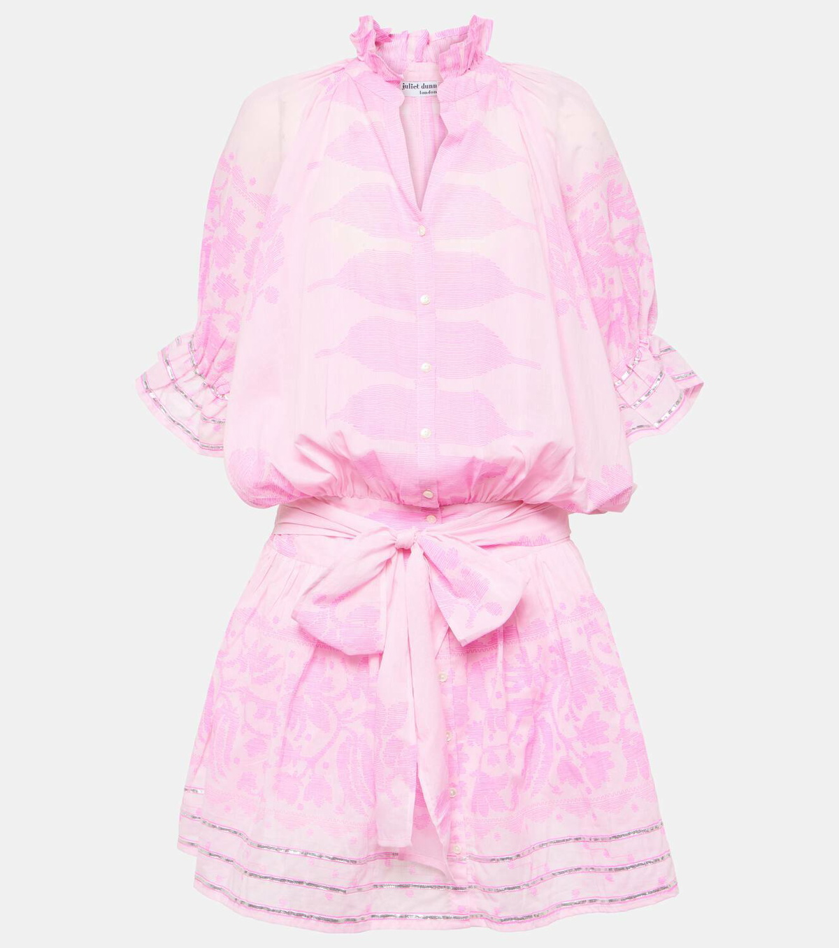 Juliet Dunn Printed cotton shirt dress Juliet Dunn