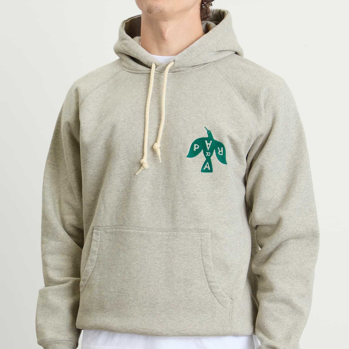 By Parra Men's Crow Logo Hoodie in Heather Grey
