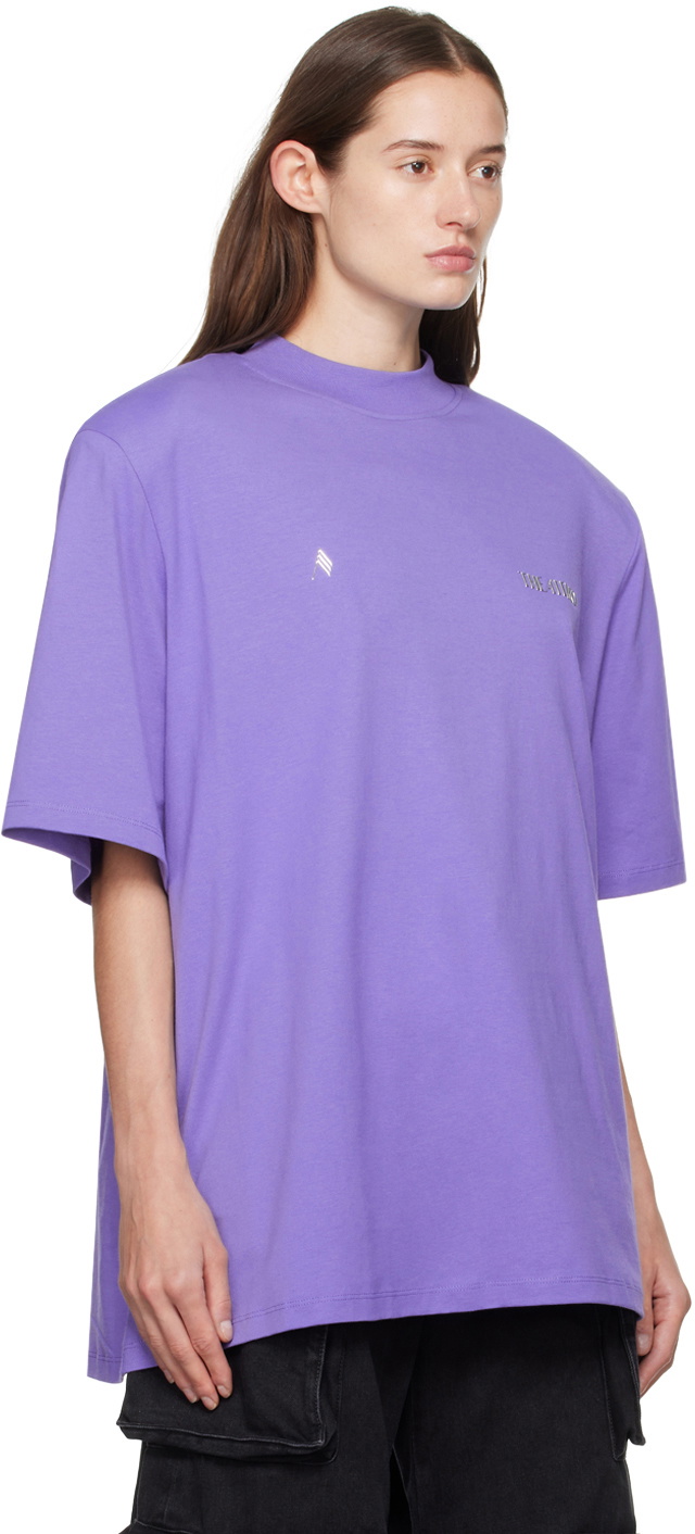 Tシャツ・カットソー THE ATTICO Woman T-Shirt Lilac 232WCT161J025 011 THE ATTICO THE ATTICO Lilac Cotton Top | luosophy | REVERSIBLE