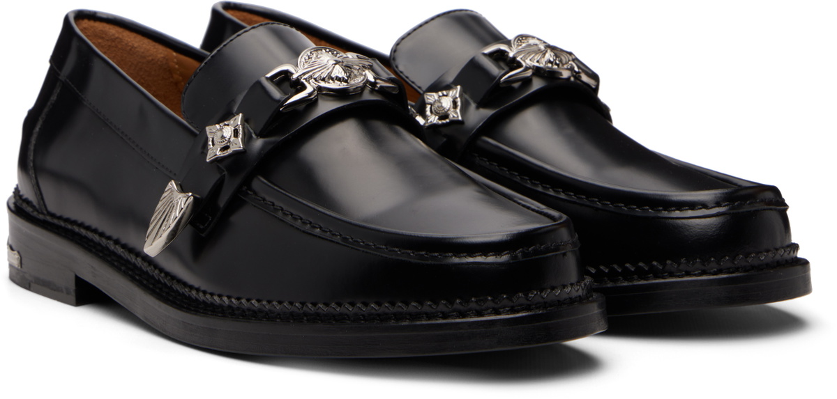 Toga Virilis Black Metal Loafers