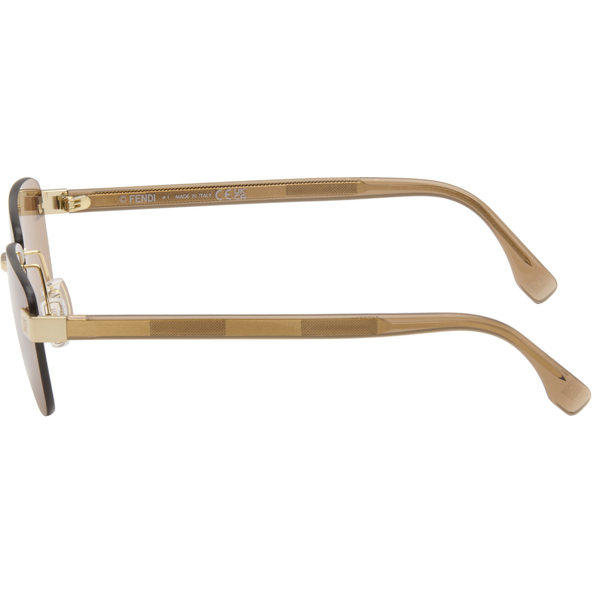 Fendi Gold 'Fendi Sky' Sunglasses