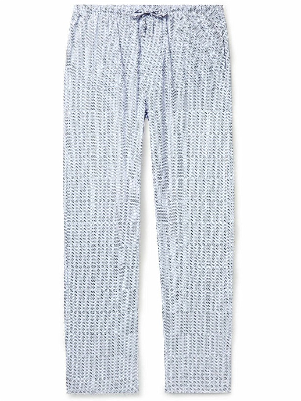 Photo: Zimmerli - Printed Cotton Pyjama Trousers - Blue