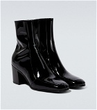 Saint Laurent - Beau patent leather ankle boots