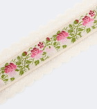 Chloé Lace-trimmed floral choker