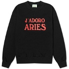 Aries Men's J'Adoro Crew Sweat in Black