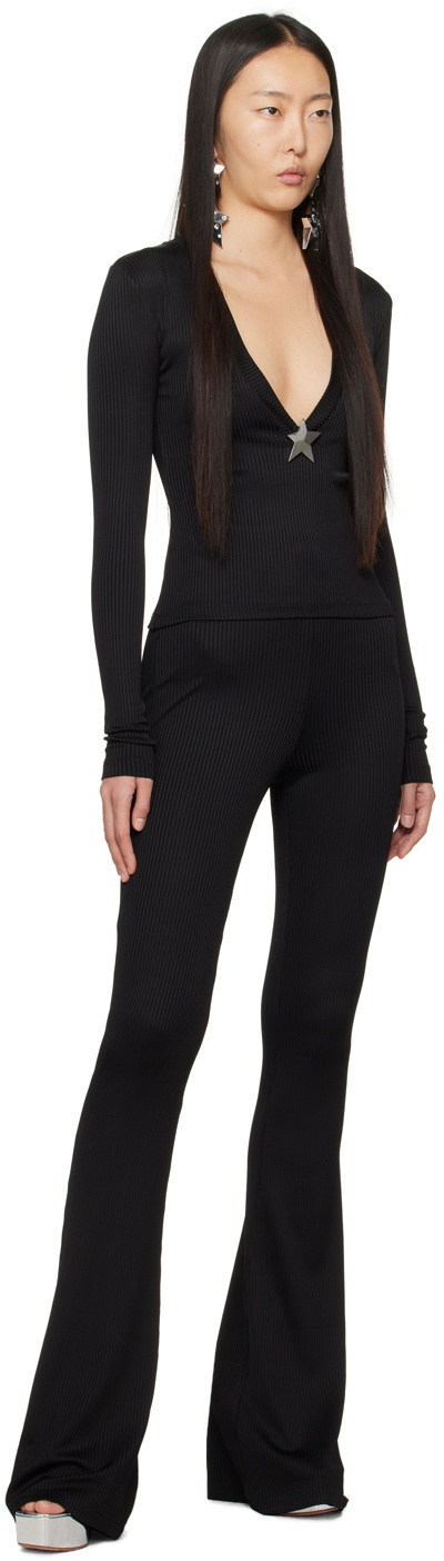 AREA Black Star Stud Top