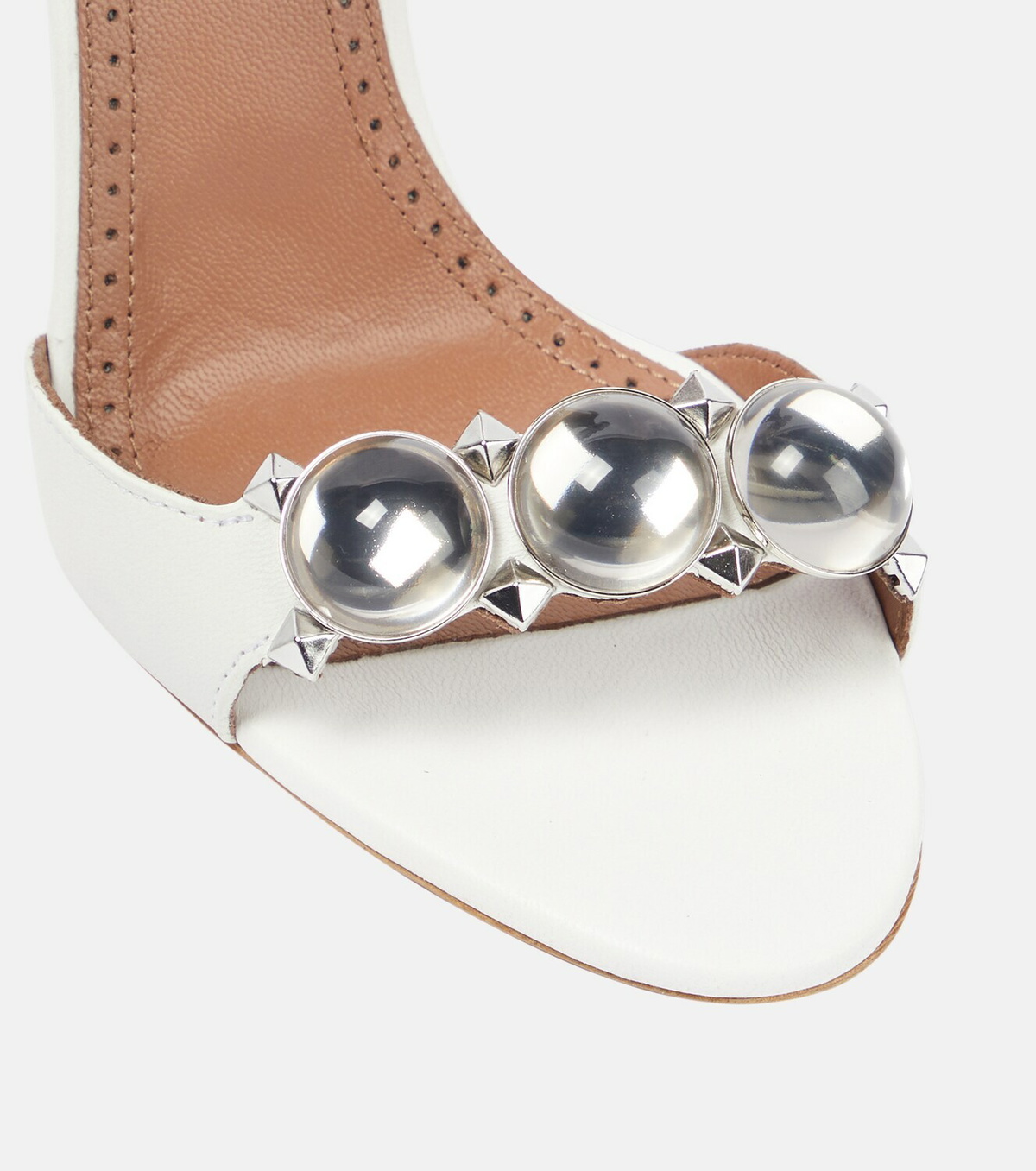 Alaïa La Bombe 110 embellished leather sandals
