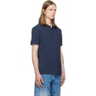 BALMAIN Blue Small Vintage Embroidered Polo