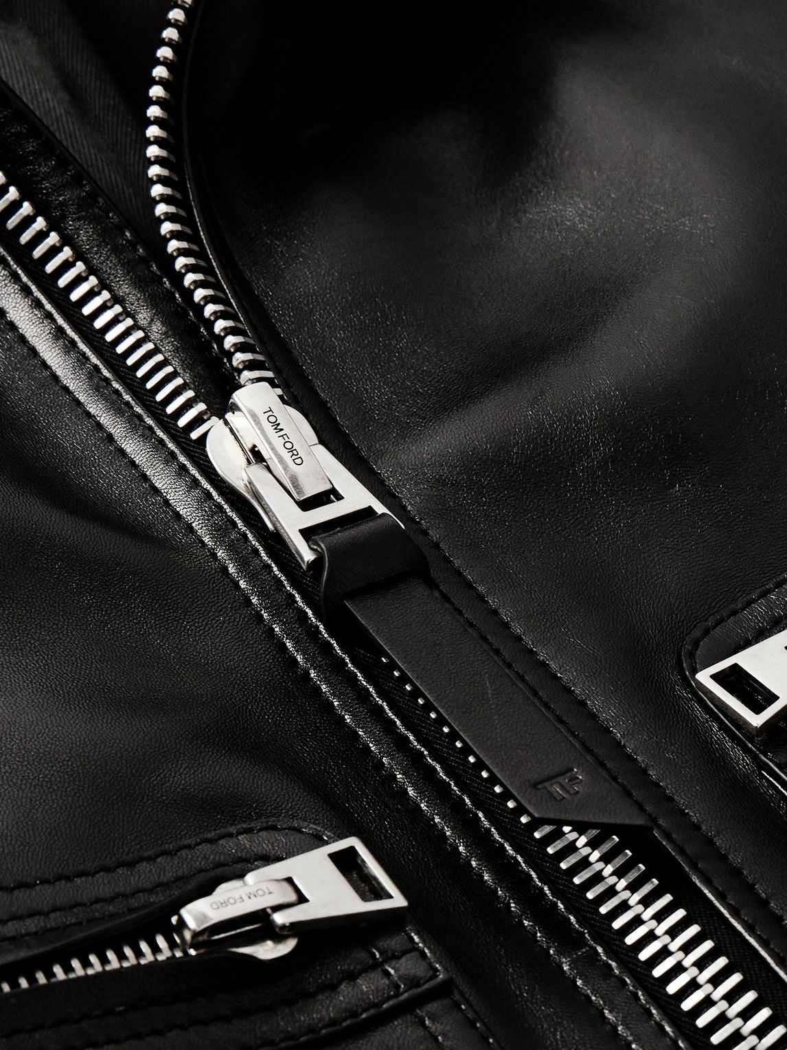 TOM FORD - Leather Jacket - Black TOM FORD TOM FORD - Leather Jacket - Black TOM FORD