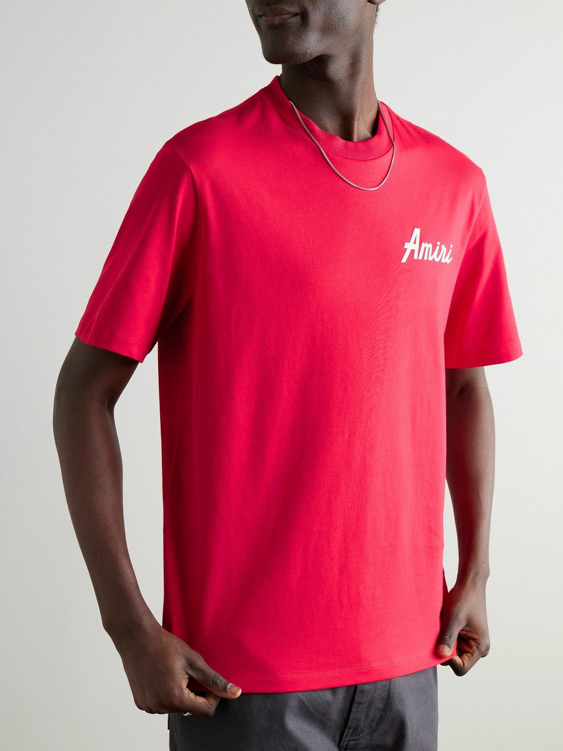 【関送込】AMIRI レッドロゴ プリント フーディ レッド（赤）系 AMIRI(アミリ) パーカー・フーディ(メンズ