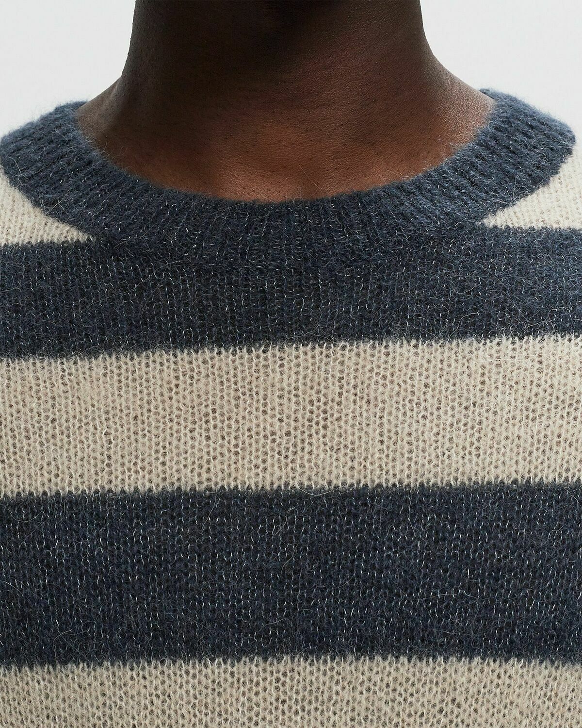 Closed Crewneck Jumper Blue/Beige Pullovers