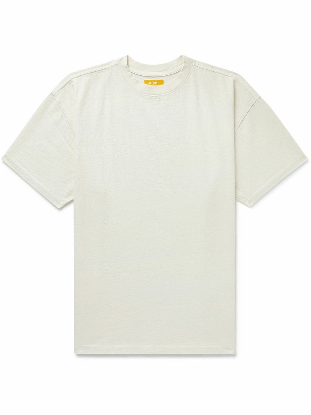Photo: AIREI - Cotton-Jersey T-Shirt - Neutrals