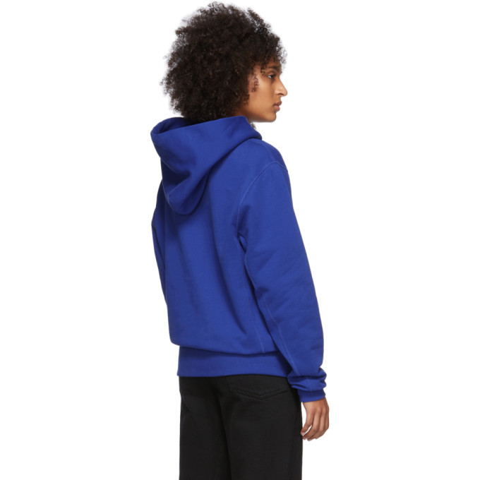 Helmut Lang Blue Standard Hoodie Helmut Lang