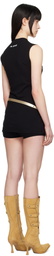 032c Black Super Bad Jersey Minidress