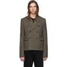 Rick Owens Grey JMF Cropped Blazer