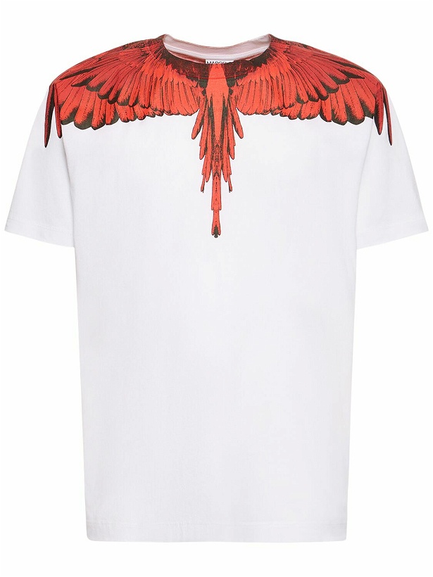 Photo: MARCELO BURLON COUNTY OF MILAN - Icon Wings Cotton Jersey T-shirt