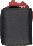 Marc Jacobs Black & Red Popcorn Slim Compact Wallet