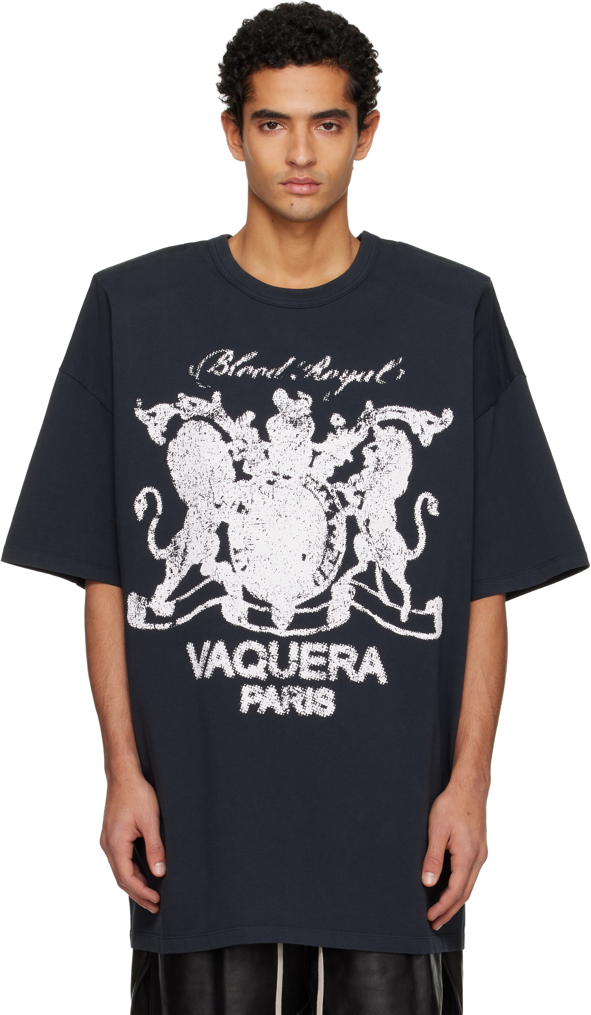 VAQUERA Black 'Who TF' T-shirt Vaquera