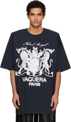 VAQUERA Black Padded Shoulder T-shirt