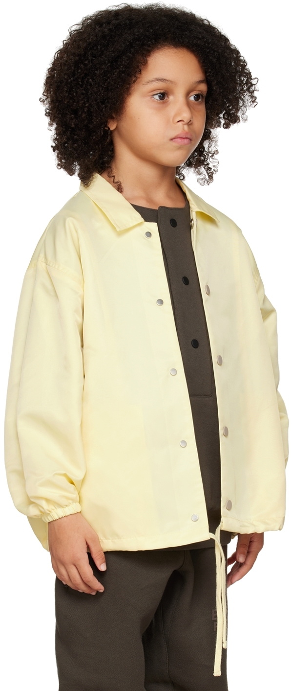 Essentials Kids Yellow '1977' Coaches Jacket Essentials