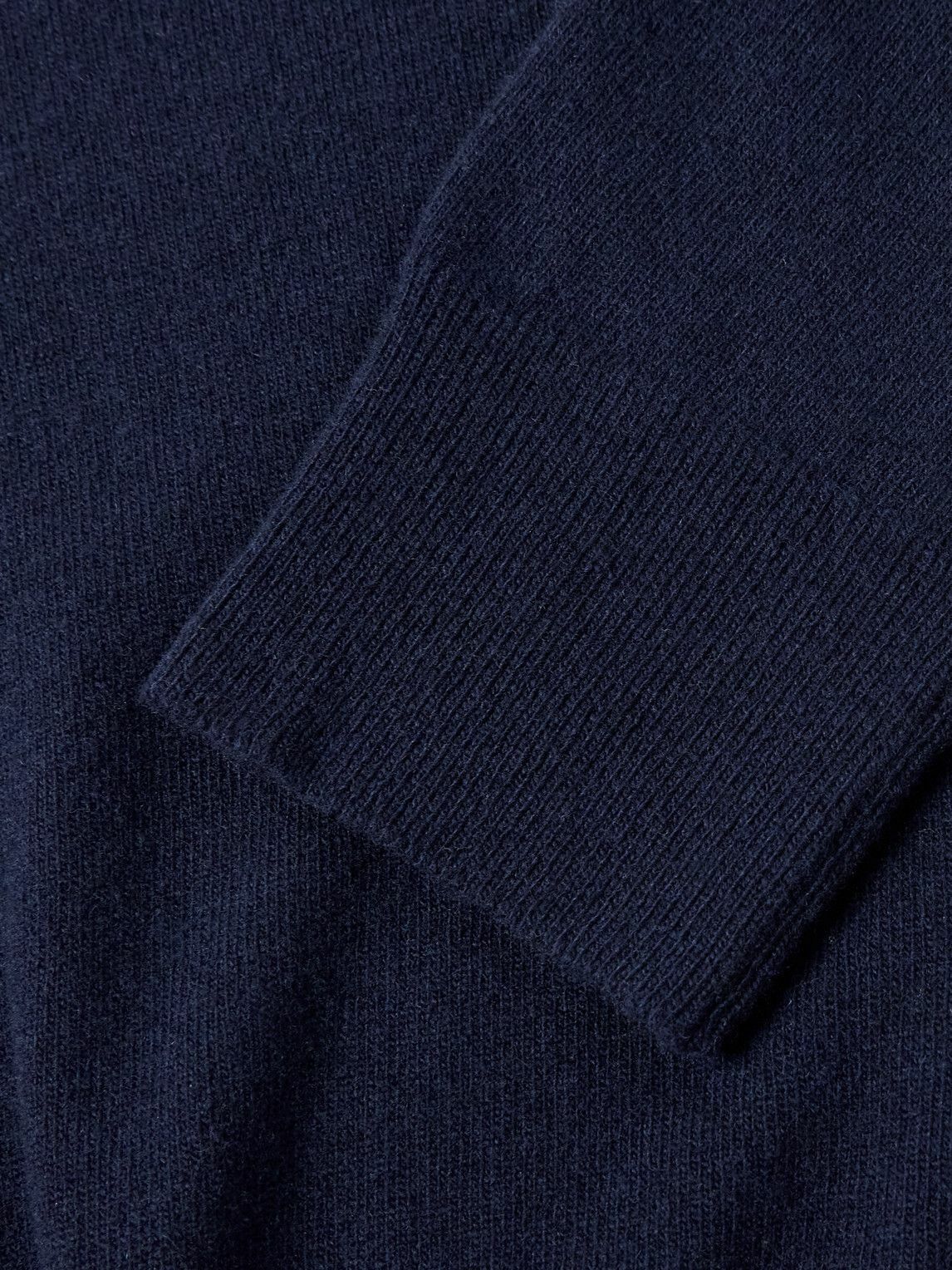 Kingsman - William Lockie Slim-Fit Merino Wool and Cashmere-Blend Zip-Up Cardigan - Blue