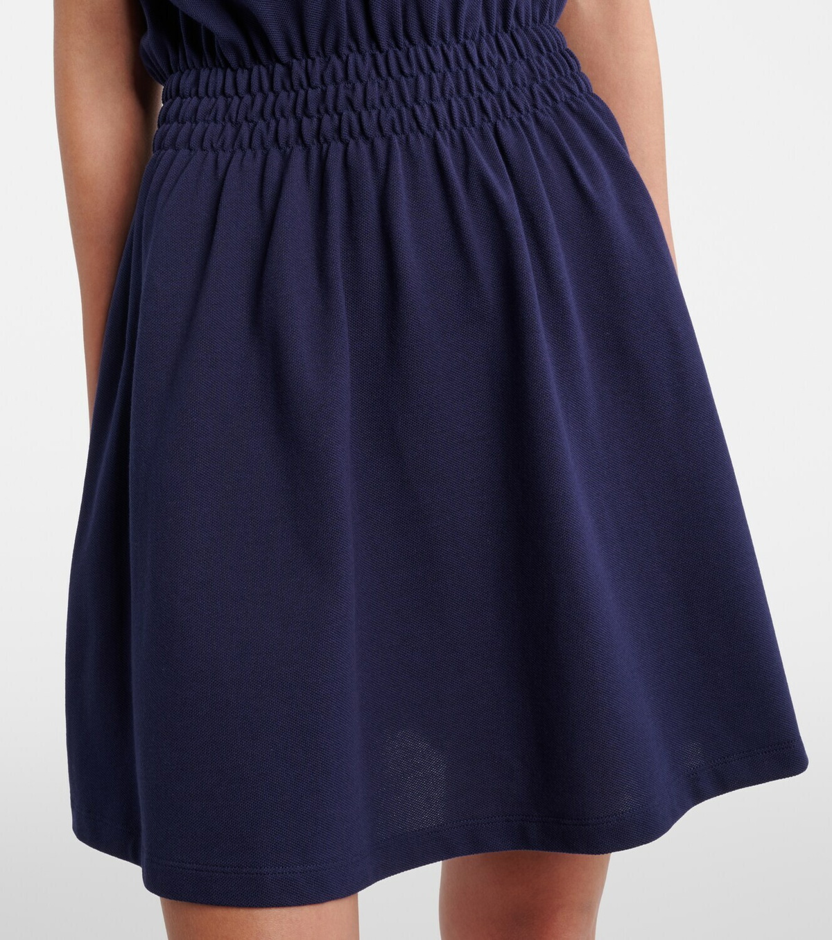 Versace Greca cotton piqué polo dress