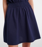 Versace Greca cotton piqué polo dress