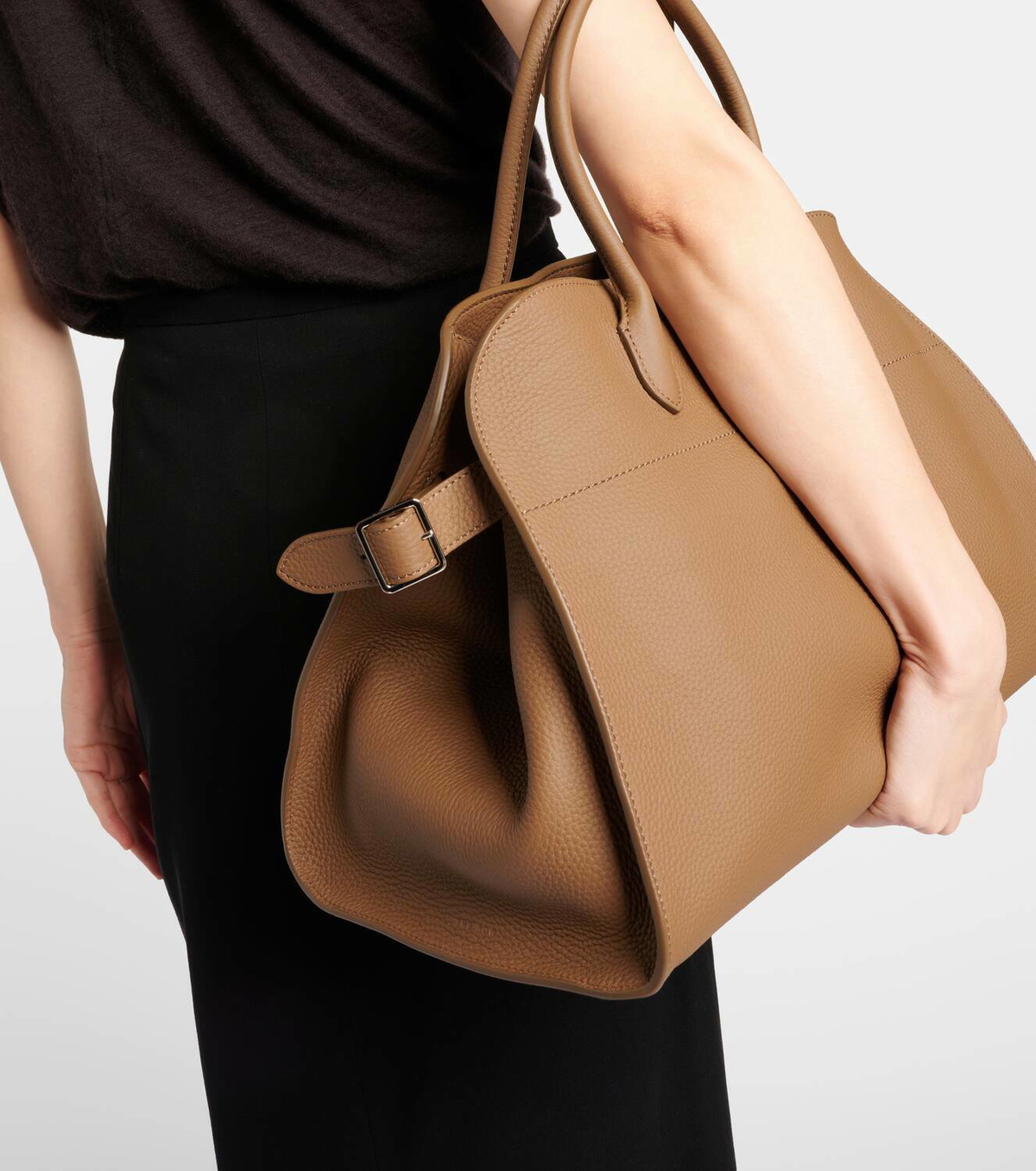 The Row Margaux 15 leather tote bag