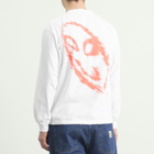 No Problemo Men's Smile Away Long Sleeve T-Shirt in White